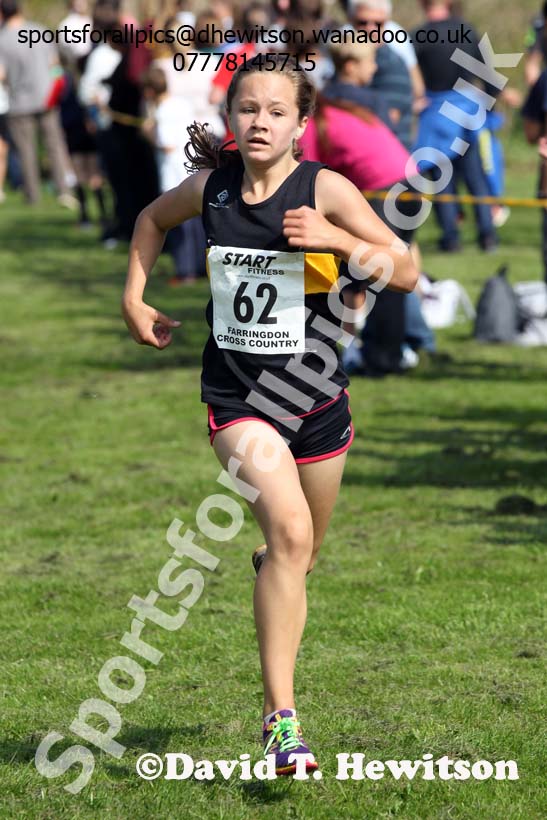 Girls under-13s Sunderland Harreirs Cross Country. Photo: David T. Hewitson/Sports for All Pics